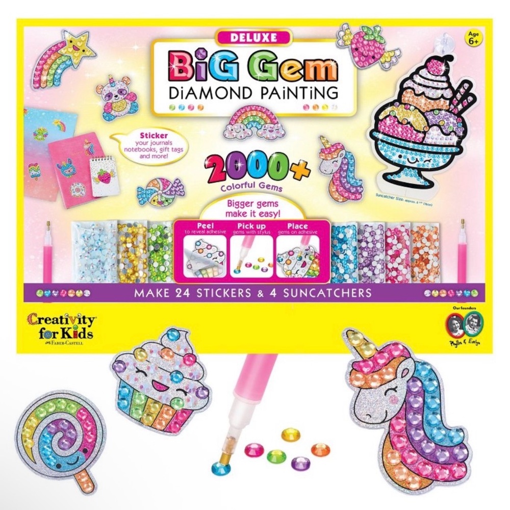 Deluxe Big Gem Diamond Painting Kit - Vibrant Multicolor